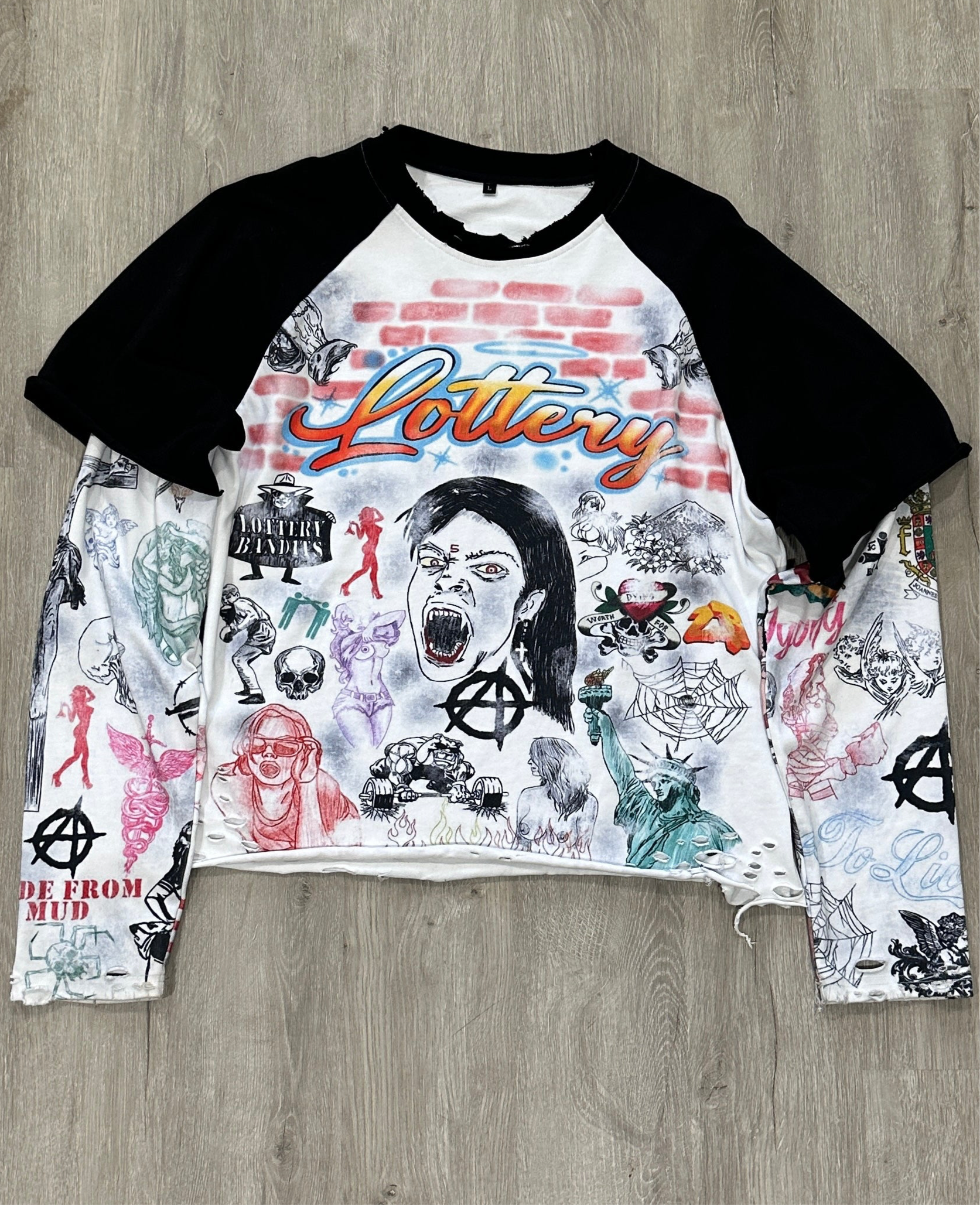 live fast double layer tee