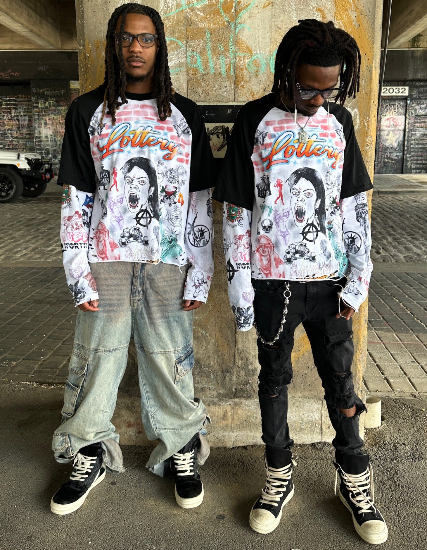 live fast double layer tee