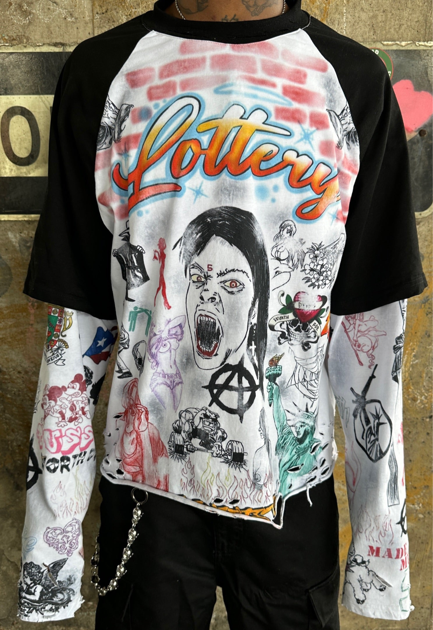 live fast double layer tee